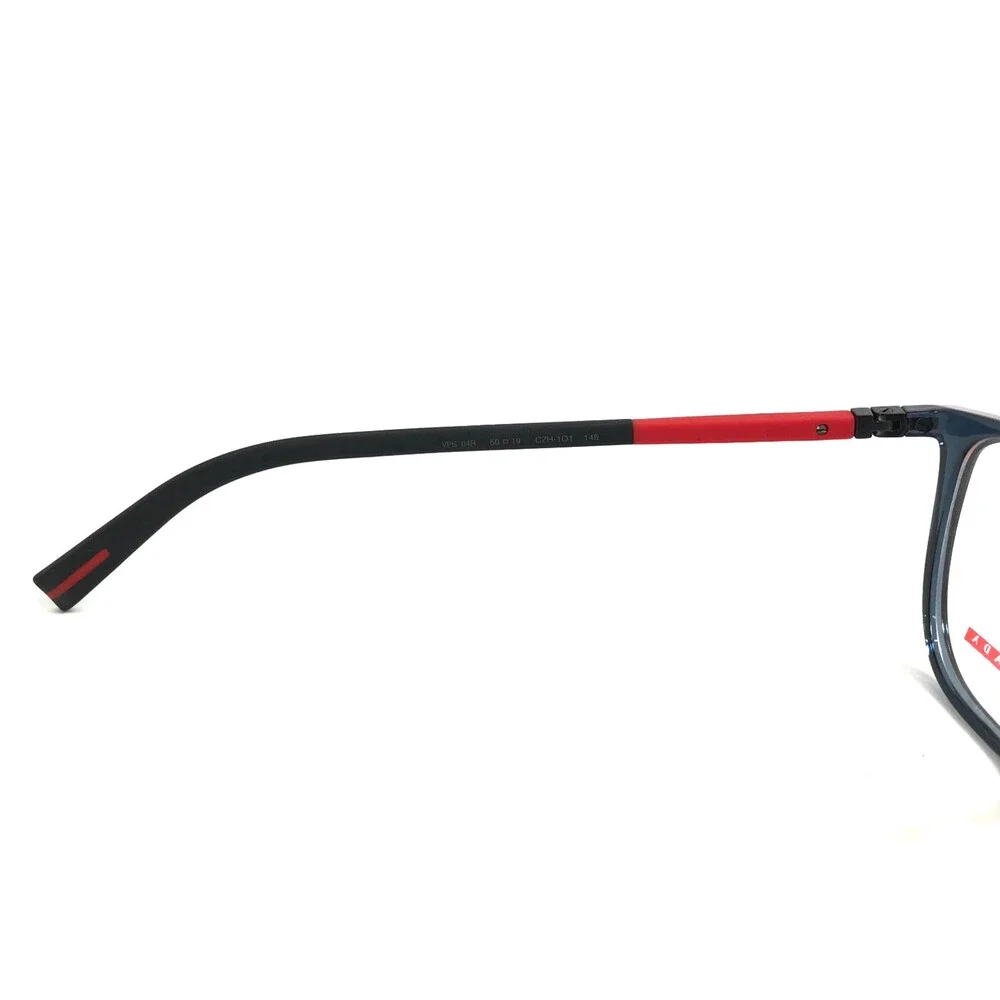 Prada Linea Rossa Eyeglasses Frames VPS04R CZH-1O1 Transparent Blue 50-19-145